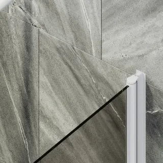 Шторка на ванну MaybahGlass MGV-622-1 80см белый